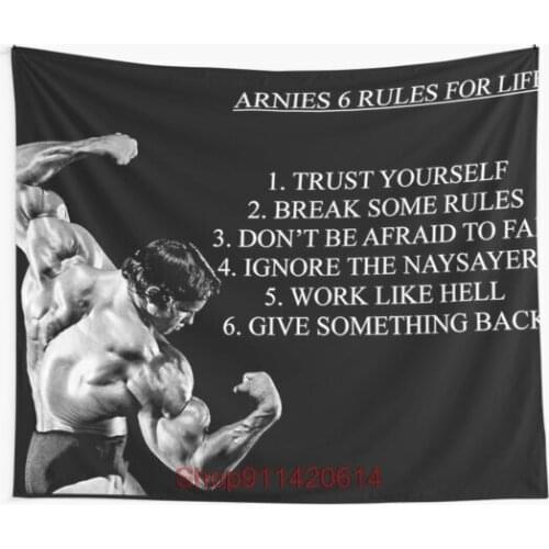 Arnold Schwarznegger tapestry Psychedelic Colorful Wall Hanging Tapestries Dorm Wall Art Yoga Mat