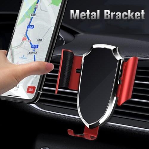 Car Mobile Phone Holder High Quality Aviation Aluminum Bracket 360 Degree Car Vent Air Outlet GPS Stand for Phone Charging Stand