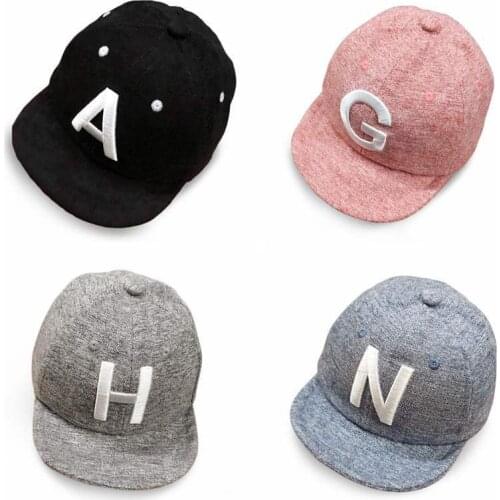 Spring Summer Baby Letter Cap Baby Kids Boy Adjustable Baseball Caps Boys Girl Hats Children Snapback Hip-hop Sun Hat 46-50CM