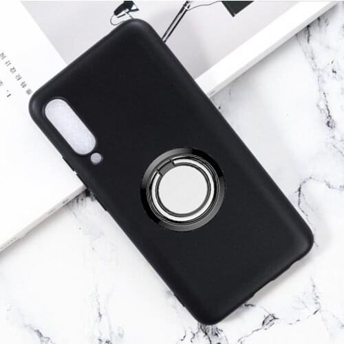 For Meizu 16Xs Back Ring Holder Bracket Phone Case Cover Phone TPU Soft Silicone Cases for Meizu 16T