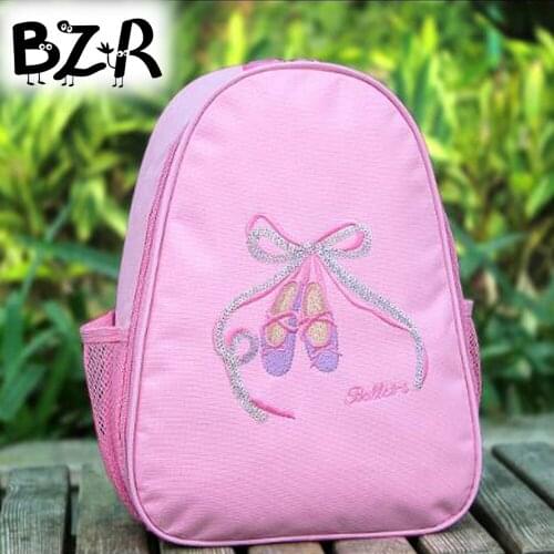 Kids Girls Ballet Dance Bags Backpack Toe Shoes Embroidered Shoulder Bag ballerina gymnastics Bags For Girls Ballet Class