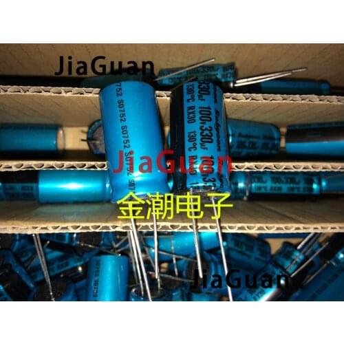 20PCS NEW RUBYCON RX30 100V330UF 16X31.5MM Electrolytic Capacitor rx30 330uF/100V 130 degrees 330UF 100V