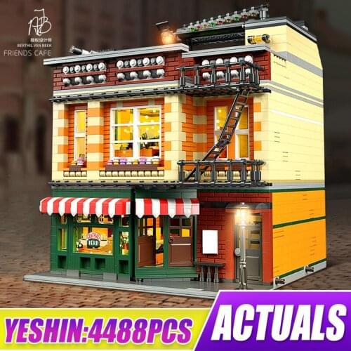 Mould King 16014 The MOC-34463 Central Park With Led Parts Assembly Street View Modular Building Blocks Kids Birthday Gifts