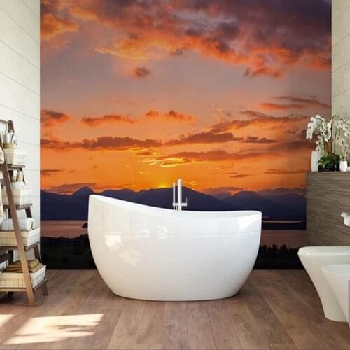 Sunshine Sunset Wallpaper Wall Mural Wallpaper Photo Printed Wall Paper Living Room Bedroom Wallpapers for Bathroom Customize