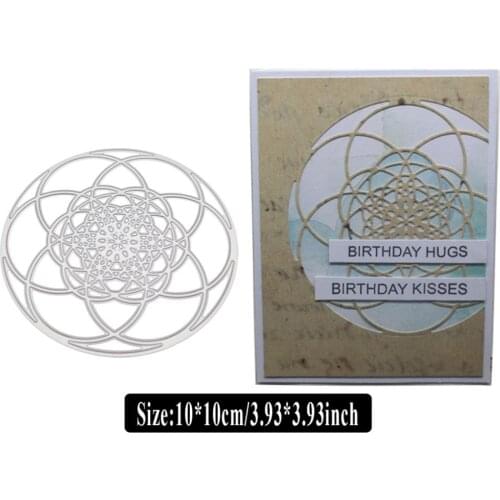 Irregular Circle Die Cuts for Card Making,URYKE Metal Cutting Dies Stencil Pattern Template for DIY Embossing Scrapbooking New