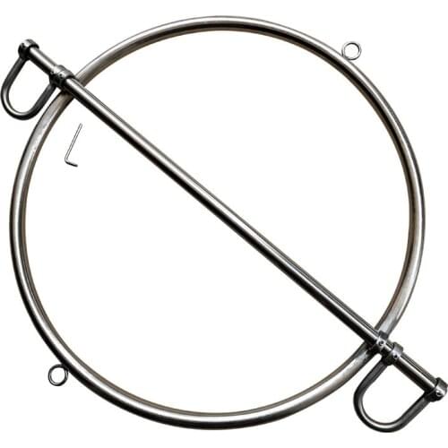 New Stainless steel Slave Restraints leg ring handcuffs bdsm bondage fetish bdsm thigh torture adult games sex tools for couples