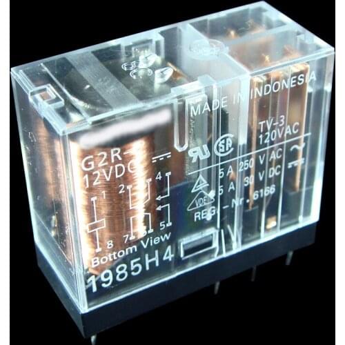 Power PCB Relay G2R-2-5VDC G2R-2-12VDC G2R-2-24VDC DC5V 12V 24V Relay 5A 8pin