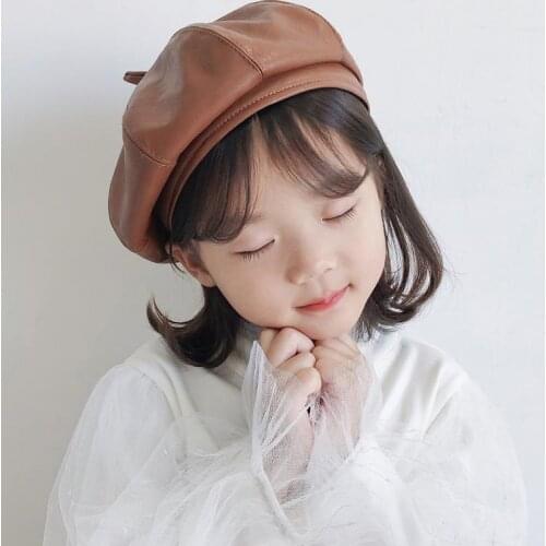 Baby Hat Caps For Boys Kids Toddler Children Girl Winter Hats Cap 2021 Faux Leather