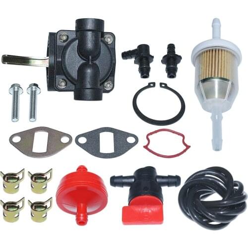 1255902-S Fuel Pump with Fuel Filter Line Clamp Kit For Kohler 1255901-S 1239303 1255901 12 393 03 CH CV 11-16 Hp Motor