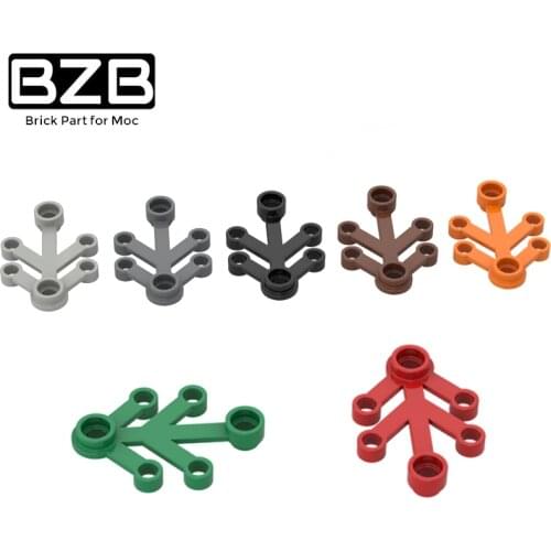 BuildMOC Assembles Particles 2423 4x3 plant foliage Building Blocks Parts DIY Educational Creatives High-tech gift Toys