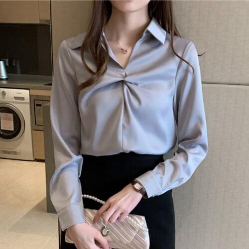 Атласные блузки YUAZHOQI China At AliExpress