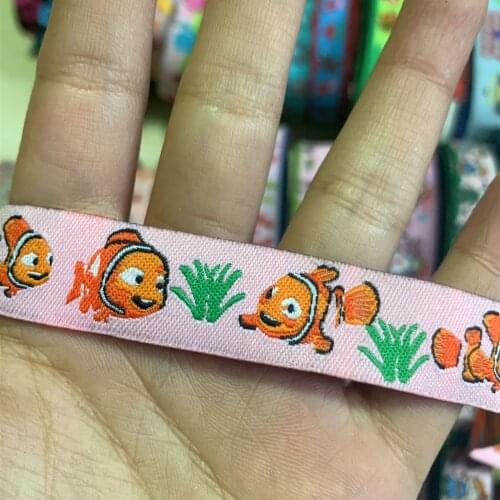 ZERZEEMOOY 5/8" 16 mm 5yards/lot Cartoon Polyester Woven Jacquard Ribbon lovely Nemo DKTZD19112531