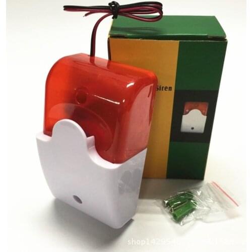 Sound and Light Alarm Siren Siren Anti-theft Horn 5v9v12v103 Sound and Light Installation Is Simple