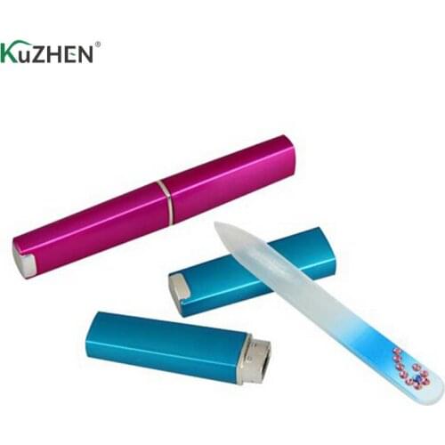1Pcs Durable Crystal Glass Nail Files Buffer Manicure Device Decorations Tool Sanding Buffer Block Pedicure Nail Tools