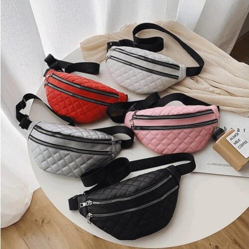 2021 Waist Bag Fashion Chain New Belt Bag Women Waist Pack PU Chest Bag