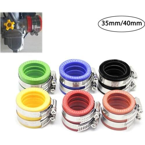 35mm/40mm Motorcycle Carburetor Rubber Adapter Inlet Pipe Intake Motorbike Accessorie For PWK KEIHIN OKO KOSO PE28/30 Carburetor