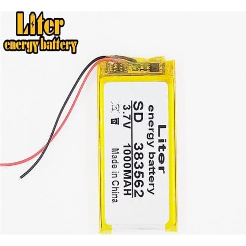 383562 3.7V 1000mAh 403562 353562 Lithium Polymer Li-Po li ion Rechargeable Battery cells For Mp3 MP4 MP5 GPS mobile bluetooth