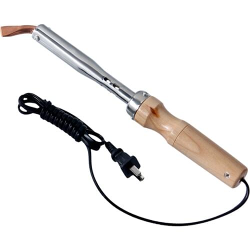 50-300W Electeic Soldering Iron Wood Handle 220V External Heated Type For Welding