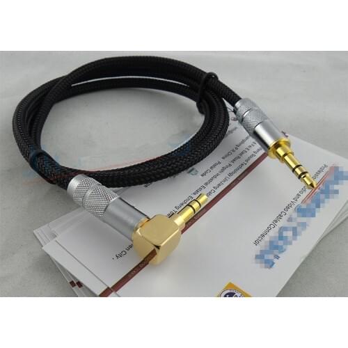 Car Aux audio line Elbow aux on-board 3.5 mm audio line To record the line