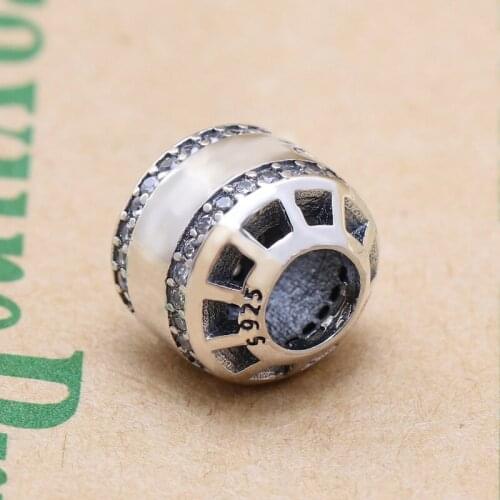 Bewill Hot Sale Genuine 100% 925 Sterling Silver hollow bracelet charm Fit Original Bracelet Necklace DIY Jewelry