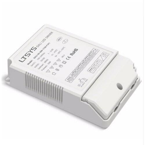 DALI-50-500-1750-F1P1(1-10V);CC DALI Dimming Driver;AC100-240V input;50W 500-1750mA output;DALI/1-10V/PUSH DIM Dimming interface