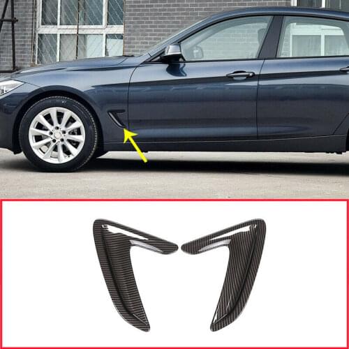 Carbon Fiber Style For BMW F30 F31 F35 2013-2019 Fender Vents Decorative Sticker