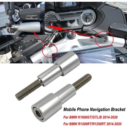 For BMW K1600B K1600GT K1600GTL K1600B R1200 1250 RT 2014-2020 Motorcycle Extension Rod Support Mobile Phone Navigation Bracket
