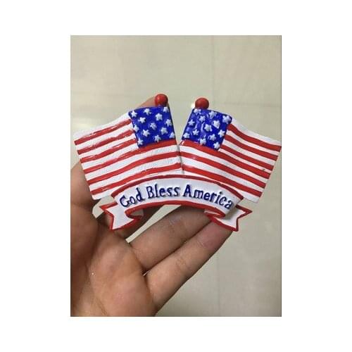 American flag Features travel fridge stickers