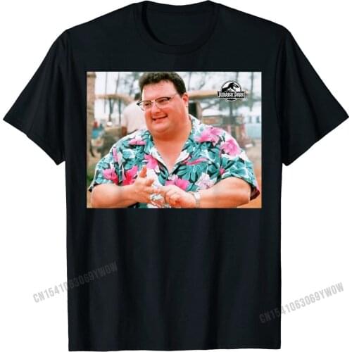 Jurassic Park Dennis Nedry Photoreal Graphic T-Shirt Classic Summer T Shirt Graphic Cotton Mens Tshirts