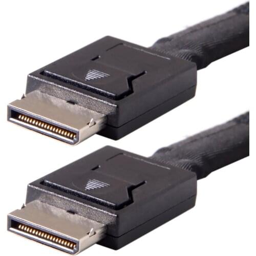 OCuLink PCIe PCI-Express Cable SFF-8611 4i to OCuLink SFF-8611 SSD Data Active Cable 50cm for backplane