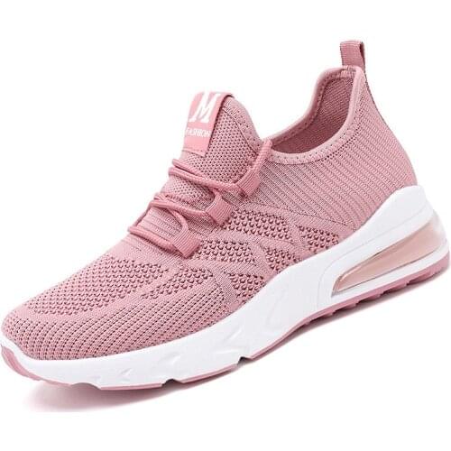 Women Vulcanized Summer Running Shoes For Female Slip on Sneakers Air Mesh Breathable Sports Shoes Womens Athletic Footwear