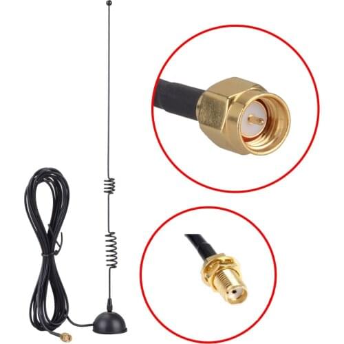 SP-MS8 Magnet Antenna 144/430MHz High Gain Dual Band Mobile Station Outdoor Antenna with 4.2M Cable SMA-F&SMA-M for Ham Scanner