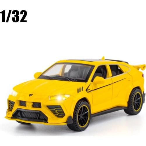 1:32 URUS Bison SUV Coupe Alloy Car Model Sound Light Pull Back Car Decoration Collection Boy Toy Gift Free Shipping