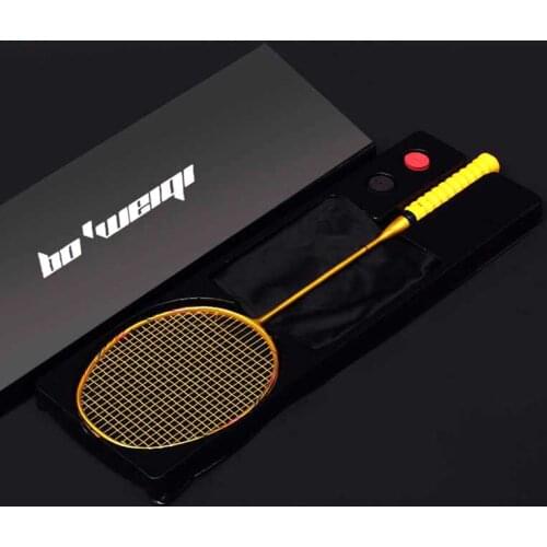 8U Professional 100% Carbon Badminton Racket 24-30lbs G5 Ultralight Offensive Racket Badminton Racquet Padel Training Sports