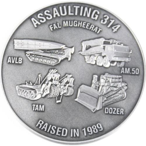 Manufacturer custom military silver coin electroplating silver military challenge coin k200289