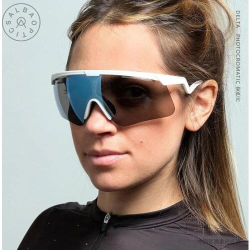 ALBA Photochromic Cycling Sunglasses Men Women Polarized Sports Goggles Road Mtb Eyewear UV400 Bicycle Glasses Gafas Ciclismo