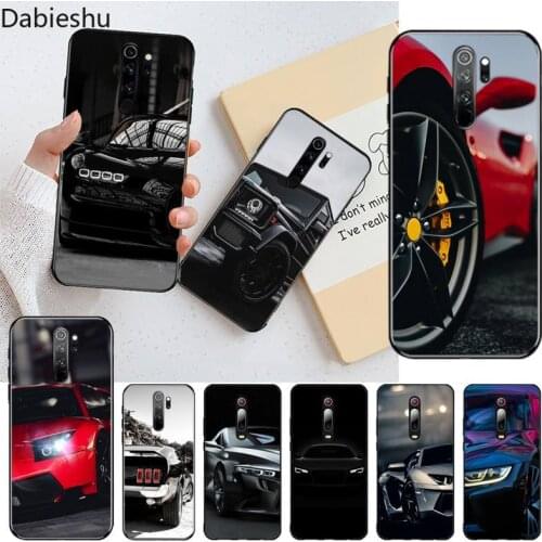 Sports Cars Male Men Black Cell Phone Case for Redmi Note 9 8 8T 8A 7 6 6A Go Pro Max Redmi 9 K20 K30