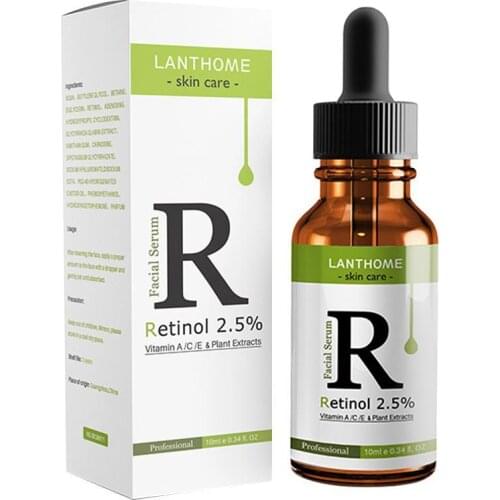 Retinol Original Liquid Retinol 2.5% Vitamin A/C/E Extracts Serum Plant Wrinkle Brighten Anti Moisturize C3W9