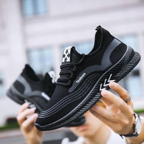 Mens Shoes Fashion Breathable Mesh Rubber Sole Lace Up Casual Shoes Outdoor Light Travel Walking Shoes Footwear Zapatos Hombre