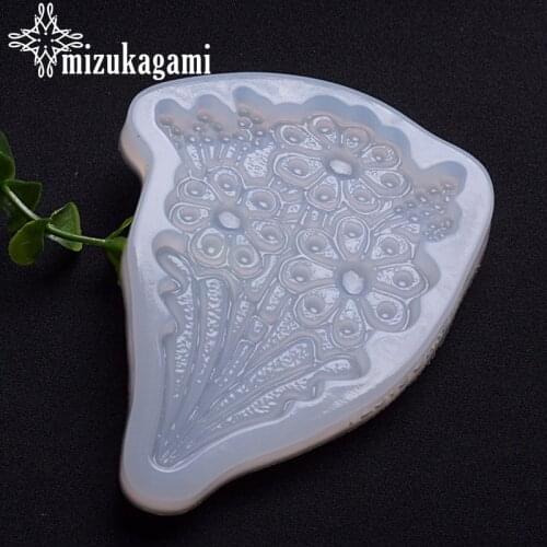 1pcs UV Resin Jewelry Liquid Silicone Mold A Bunch Of Flowers Resin Charm Molds For DIY Making Jewelry