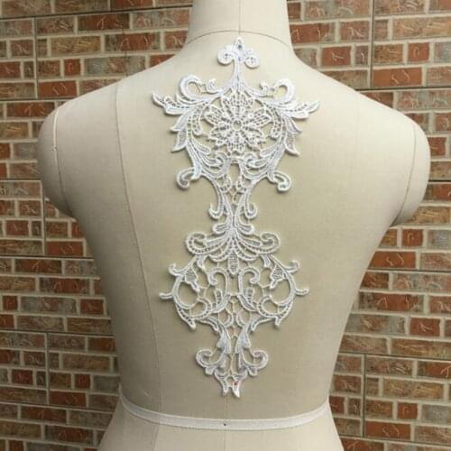 10Pieces Embroidered Flower Lace Applique Fabric Applique Flowers Braid Trim Lace Accessories For Women Dress Shoes