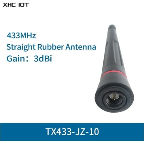 2pcs/lot 3dBi SMA-J Male 433MHz Omni Wifi Antenna XHCIOT TX433-JZ-10 High Gain Omnidirectional 433 Mhz Fm Radio Antena