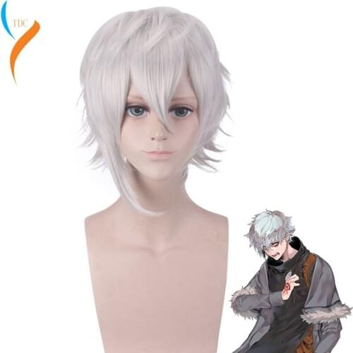 2019 Fate/Grand Order Kadoc Zemlupus Short Wig Cosplay Costume FGO Men Women Heat Resistent Synthetic Hair Party Role Play Wigs
