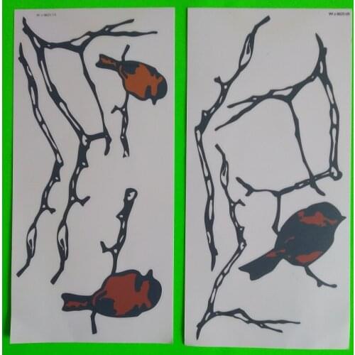 24 packs/box Electrostatic BIRDS window sticker - Perfect for windows. DIY hobby windows of kitchens living rooms
