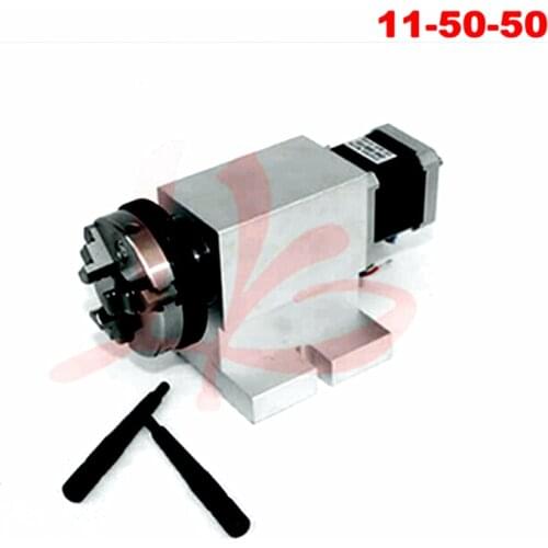 3 jaw Chuck 50mm CNC 4th axis harmonic drive for cnc engraving machine