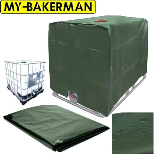 4 Colors 1000 liters IBC Rain Water Tank Container Ton Barrel Sun Protective Foil Dust Covers Outdoor Garden Waterproof Cover
