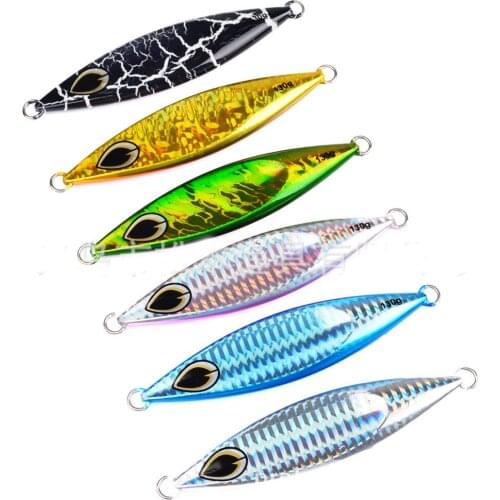 5PCS Slow Jig Fishing Deep Sea Ocean Boat Rock Beach Metal Jigging Jigbait Spoon Lure baits 130g/11cm