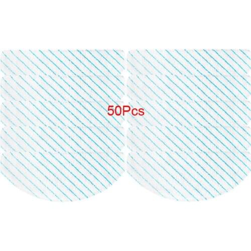 50pcs Replacement Disposable Mop Cloth rags For Ecovacs Deebot T8 /T8aivi /max /power Vacuum Cleaner moping pads Spare Parts