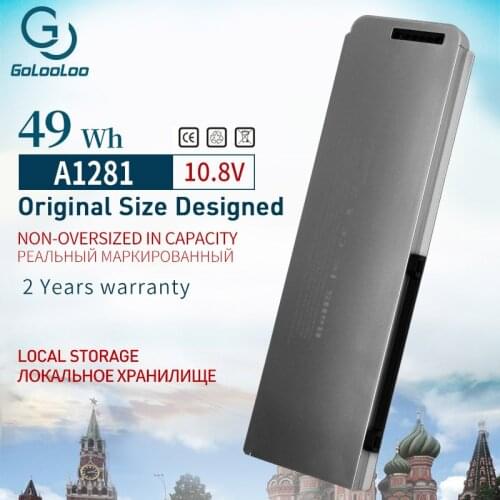 Golooloo Laptop battery For Apple A1281 A1286 (2008 Version) For MacBook Pro 15" MB470 Mb471 MB772 MB772*/A Aluminum 49WH 10.8V