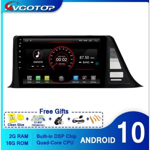 AVGOTOP CAR DVD PLAYER GPS Android 10 FOR TOYOTA CHR Multimedia Navigation player